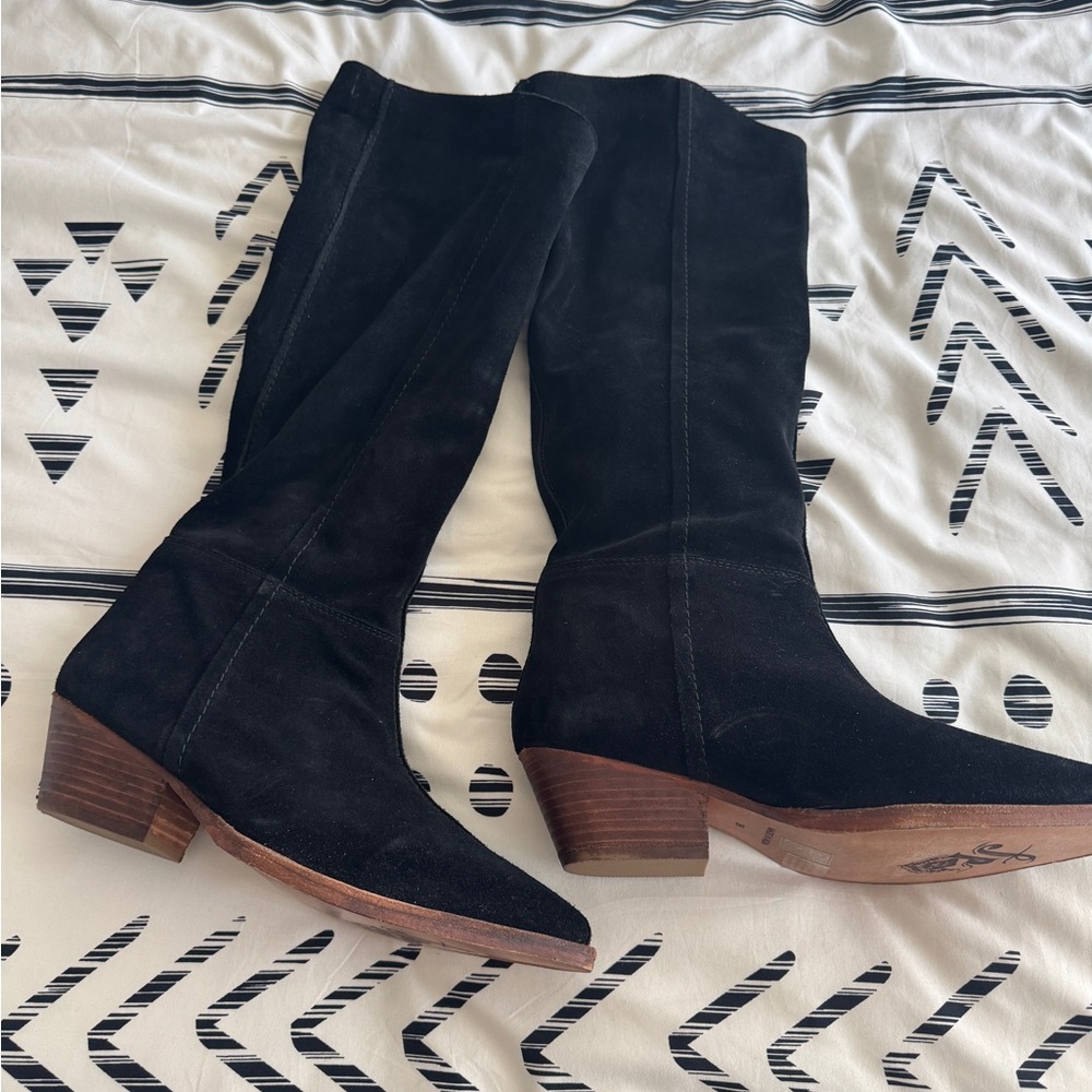 NWT Free People Sway Low Slouch Suede Boots